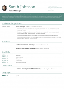 Health Care Management Resume Examples Mid-Career