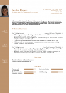 Staff Training Assistant Resume Examples Senior-Level