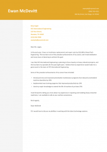 Electrical Engineer Cover Letter Example #2