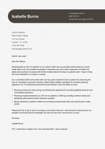 Nursing Cover Letter Example #1