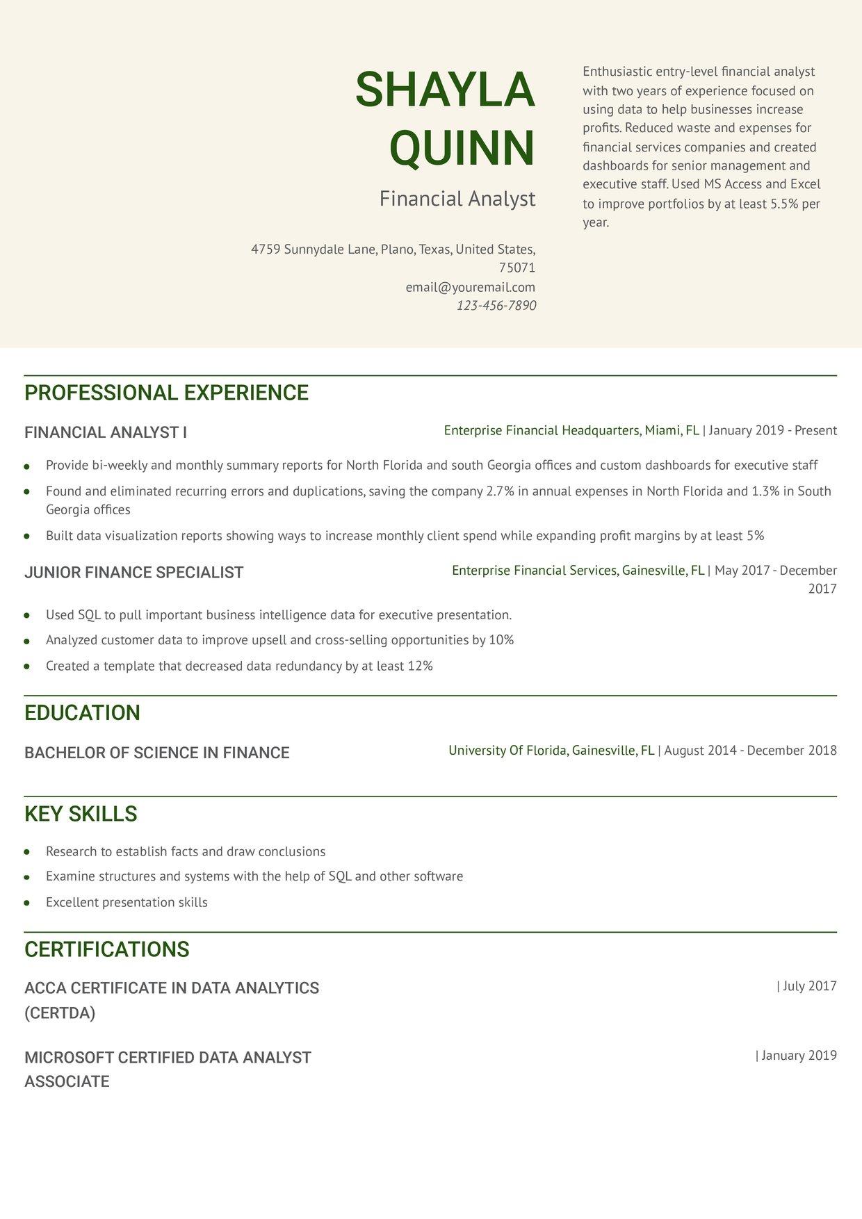 Resourceful Resume Template