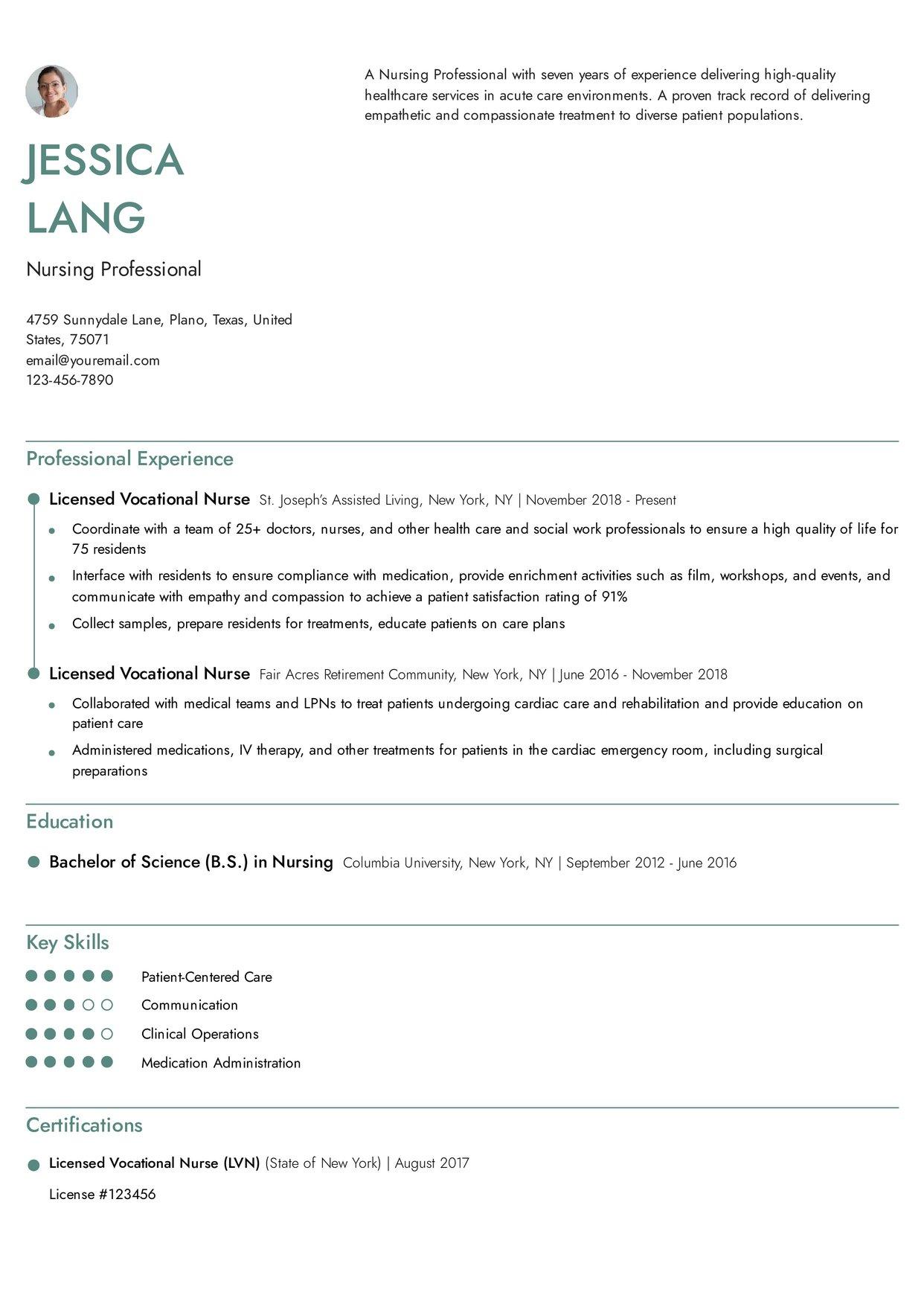 Engaging Resume Template