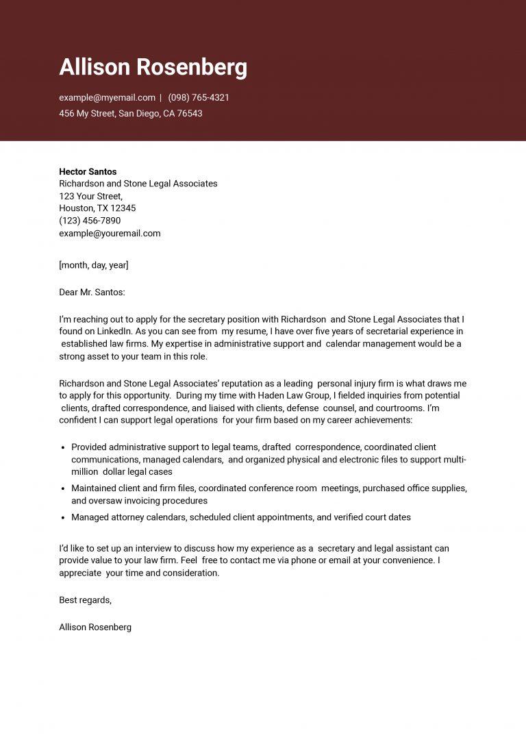 Secretary-Cover-Letter-Example